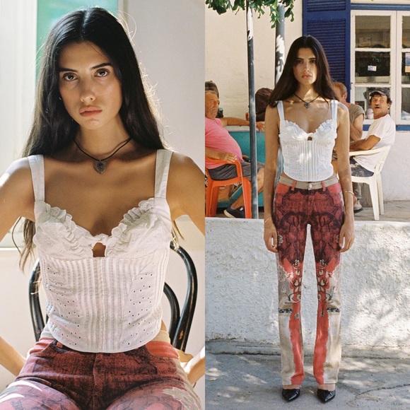 NWOT With Jéan Layla Top Capsule Collection - White - Picture 1 of 10